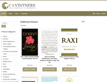 Tablet Screenshot of cavintners.com